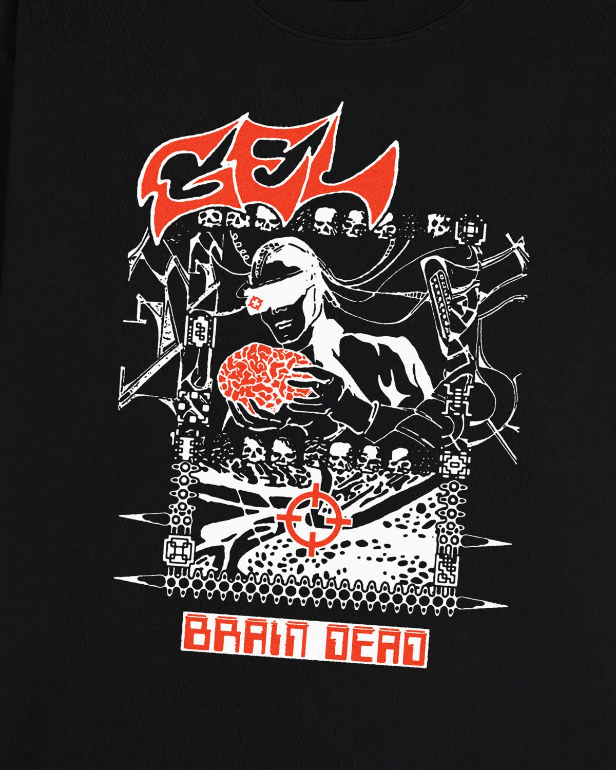 Brain Dead x Gel Sound & Fury T-shirt - Black