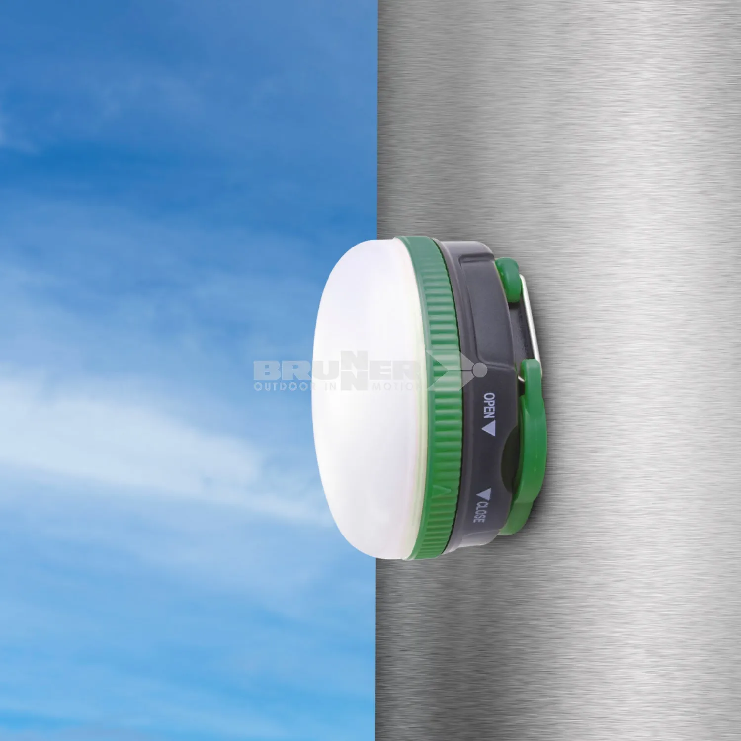 BRUNNER NOCTILUS LAMPADA LED DA 140 LUMEN CON GANCIO PIEGHEVOLE