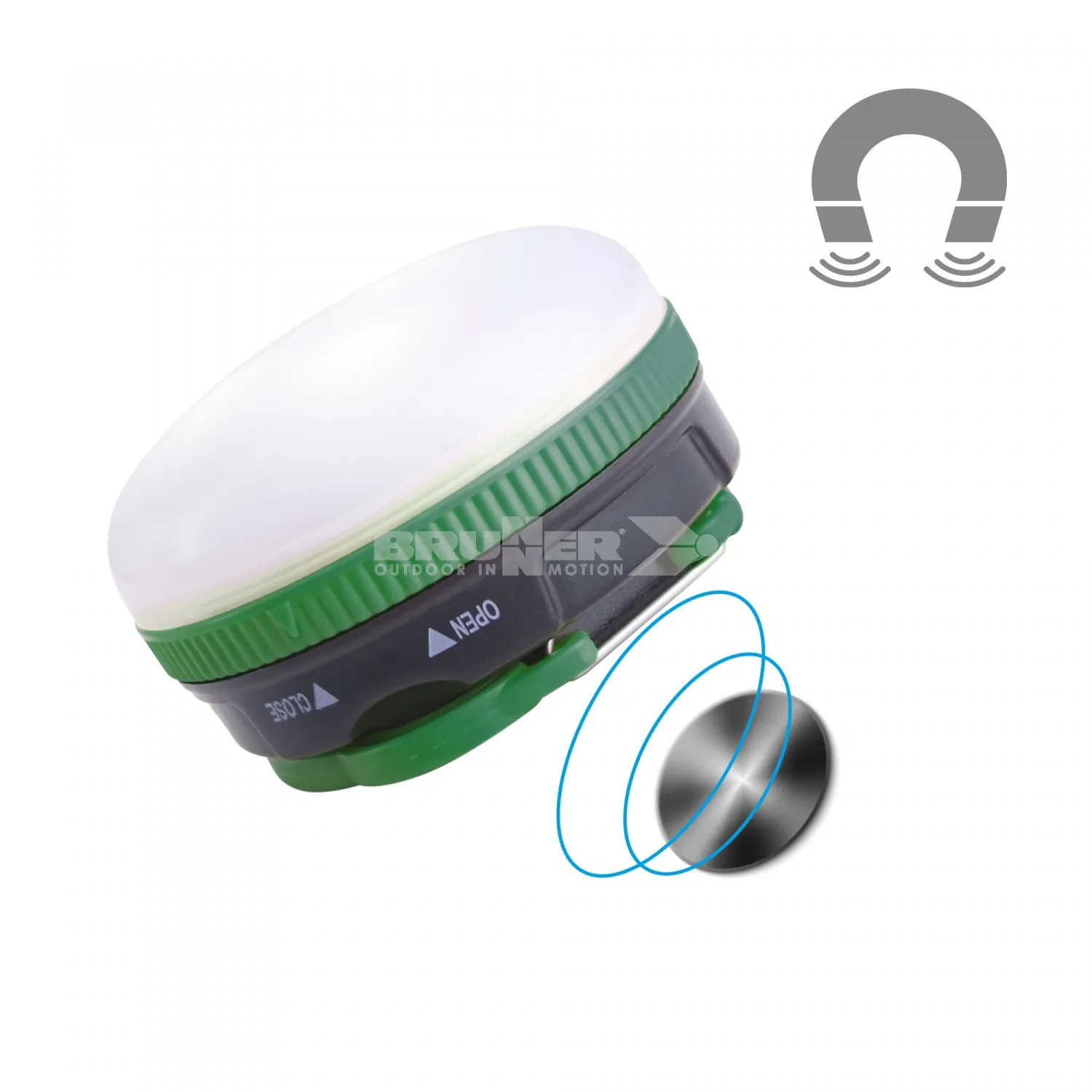 BRUNNER NOCTILUS LAMPADA LED DA 140 LUMEN CON GANCIO PIEGHEVOLE