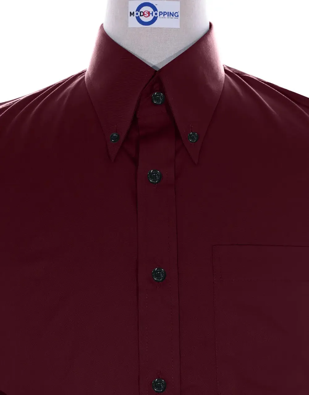 Button Down Burgundy Color Shirt
