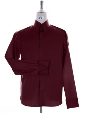 Button Down Burgundy Color Shirt