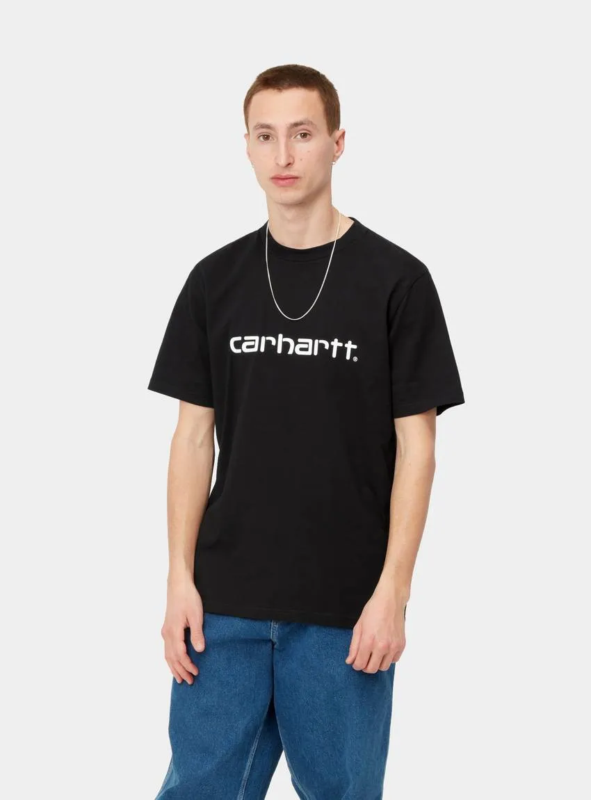 Carhartt SS script T-shirt black