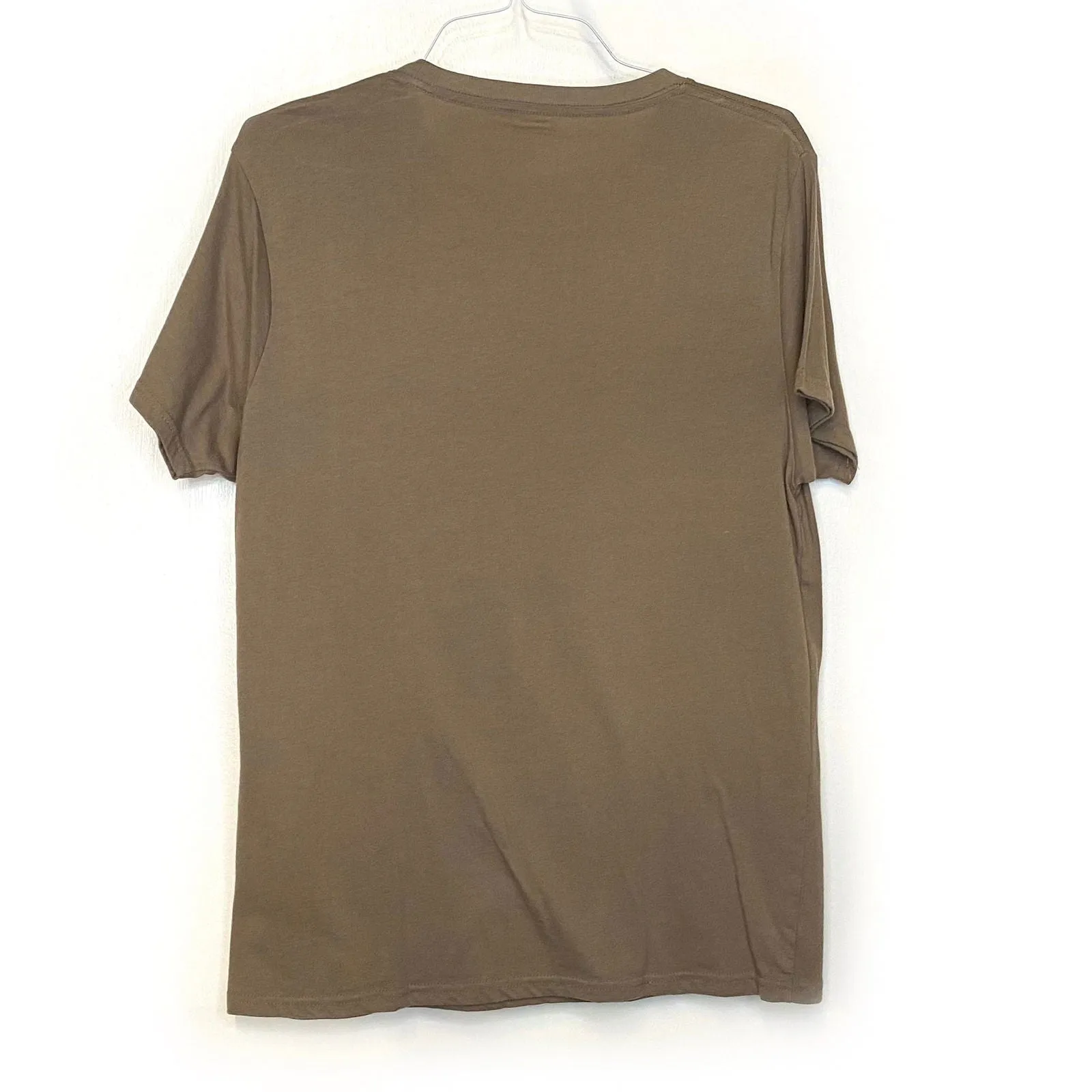 Celebrate! Patriotic Mens Size L (42-44) Light Brown Graphic T-Shirt "These Color Don't Run" S/s Pre-Owned