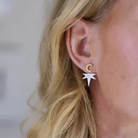 Chambers & Beau Gold Tiny Moon Studs