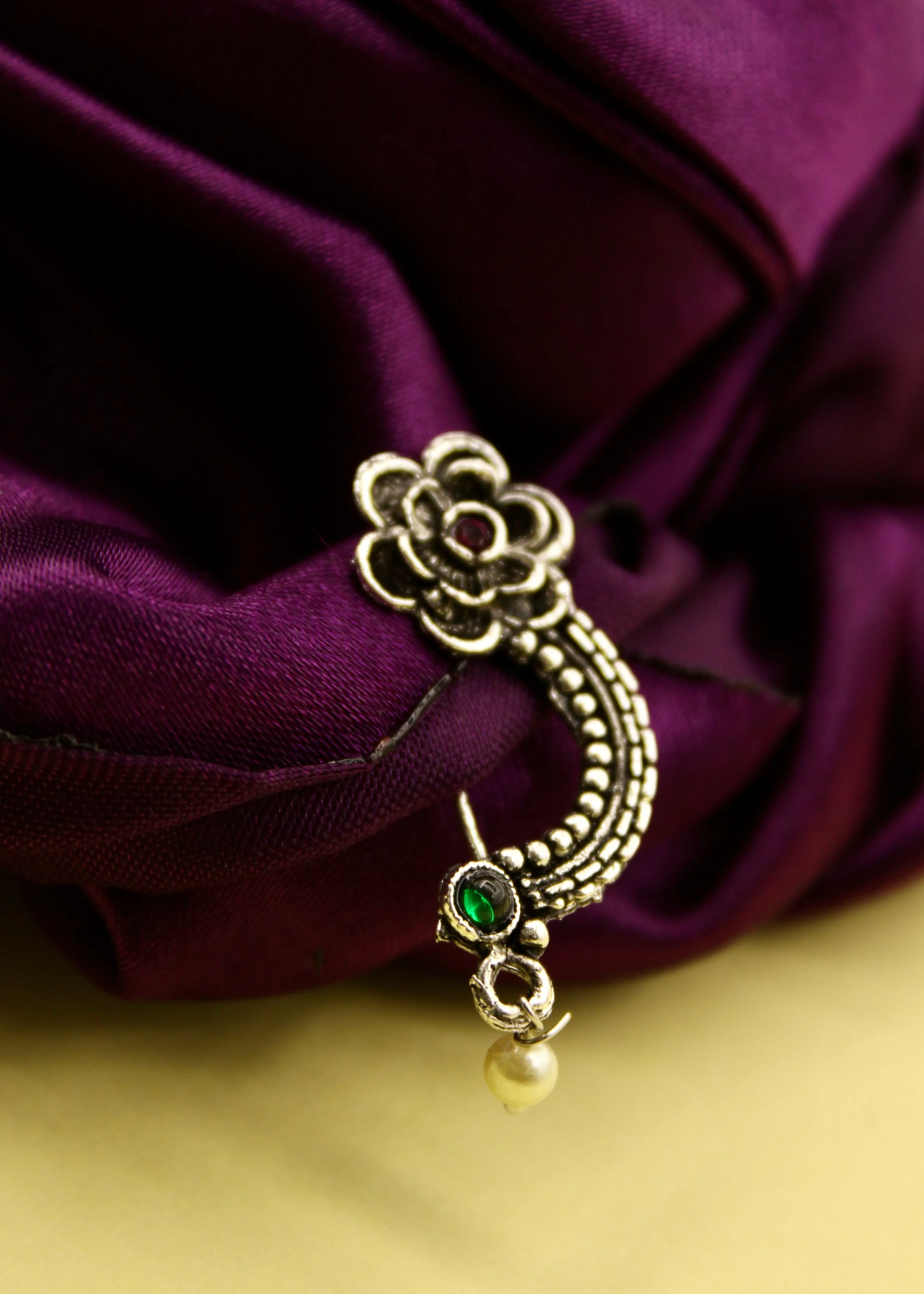 CHIC FLORET OXIDISED NATH