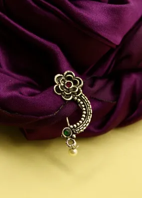 CHIC FLORET OXIDISED NATH