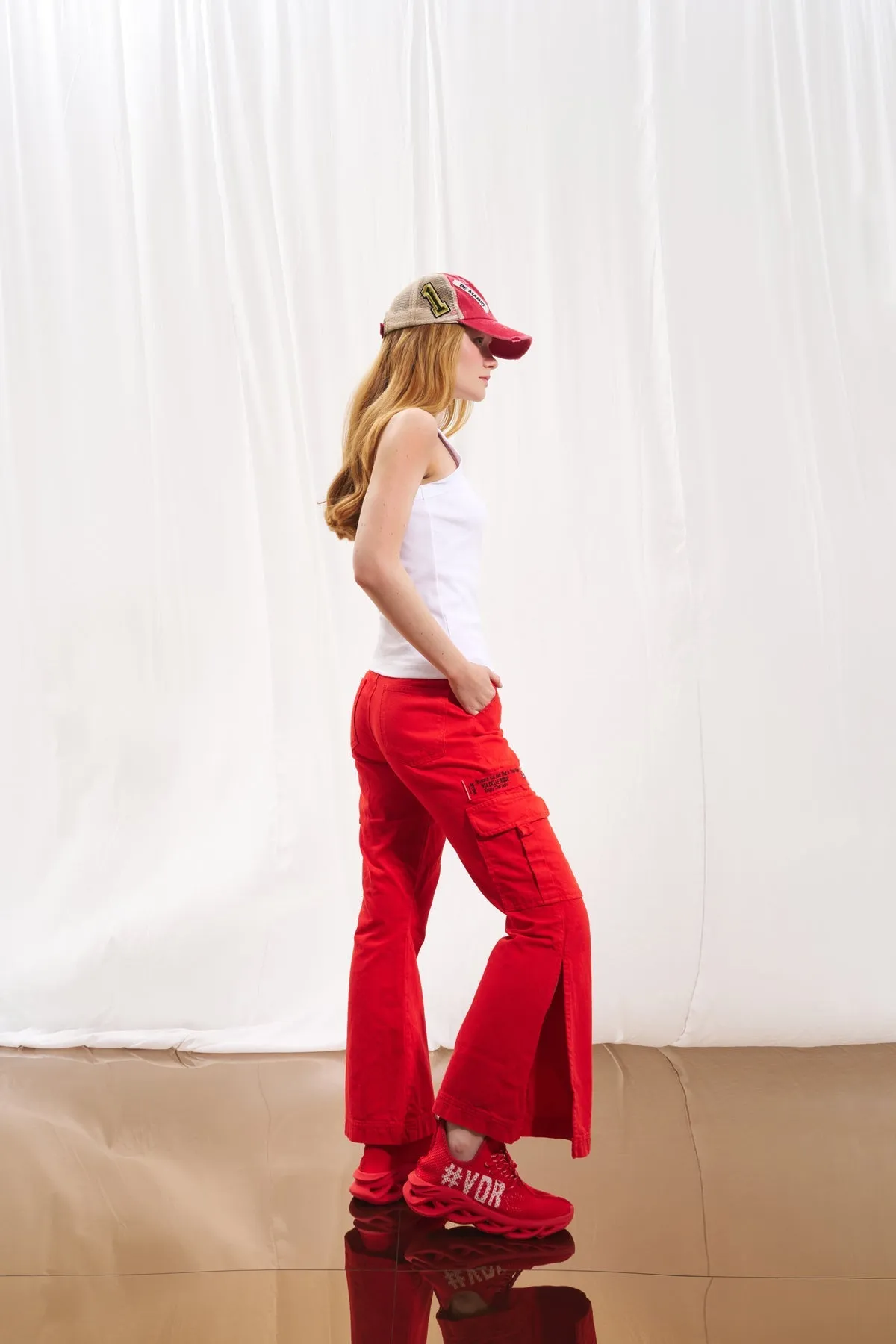 Coral Flare Denim Trousers 17352