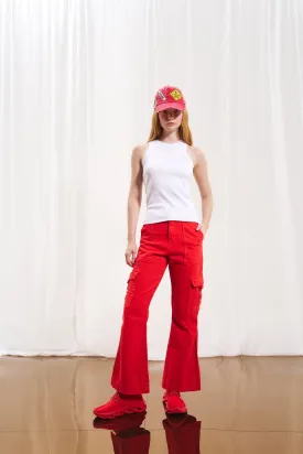 Coral Flare Denim Trousers 17352