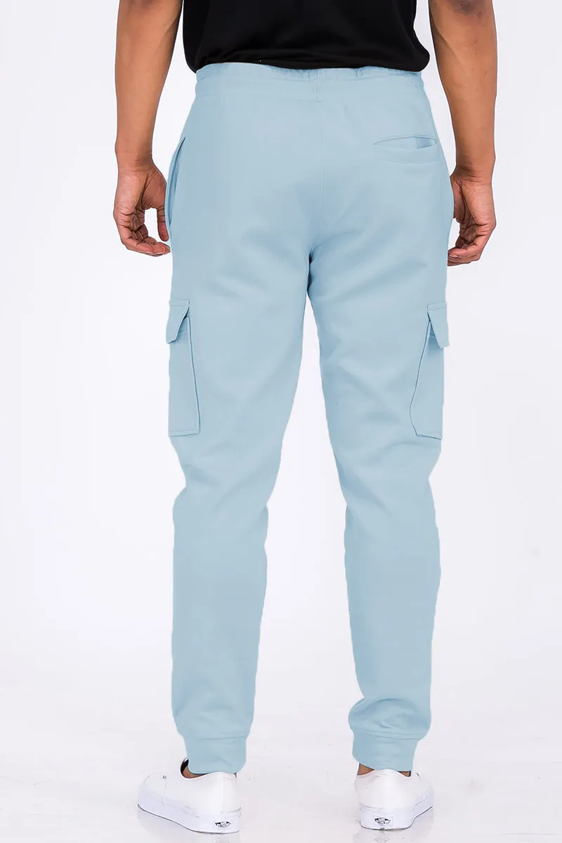 COTTON BLEND CARGO JOGGERS