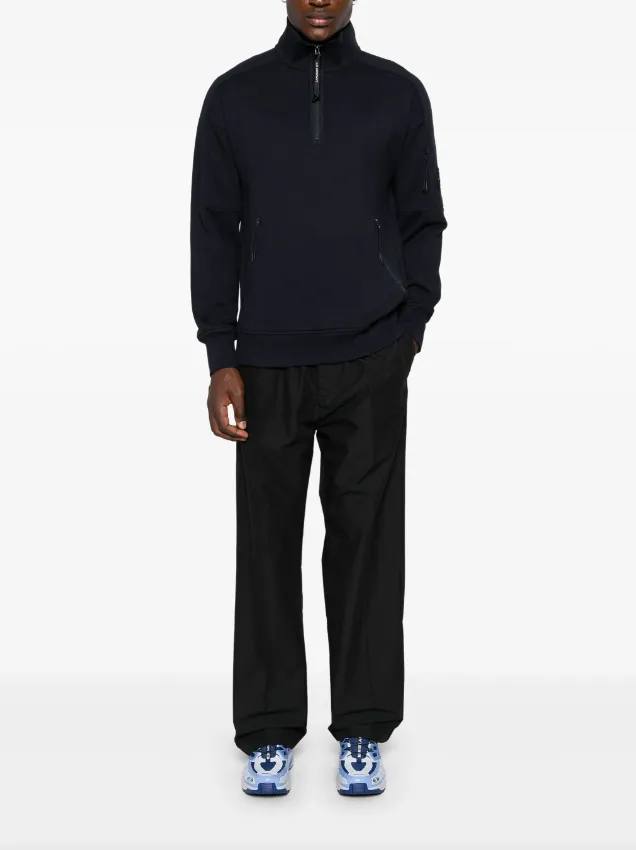 C.P. Company Diagonal Fleece Half Zipped Sweatshirt