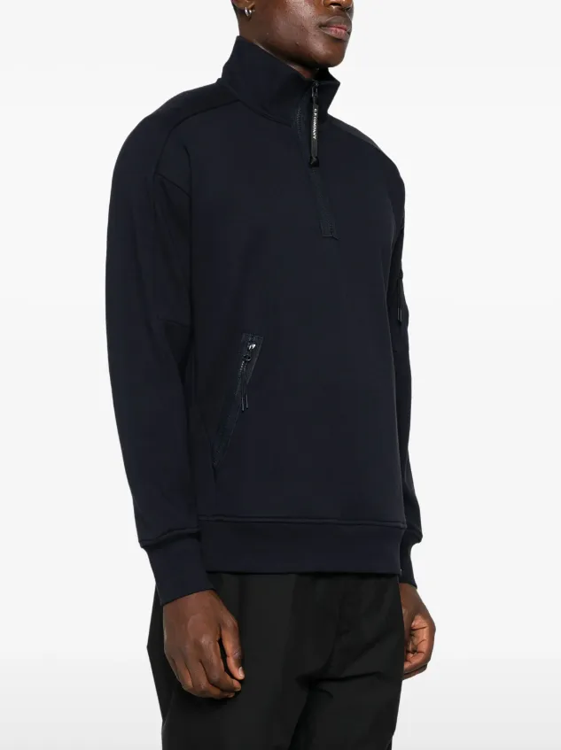 C.P. Company Diagonal Fleece Half Zipped Sweatshirt