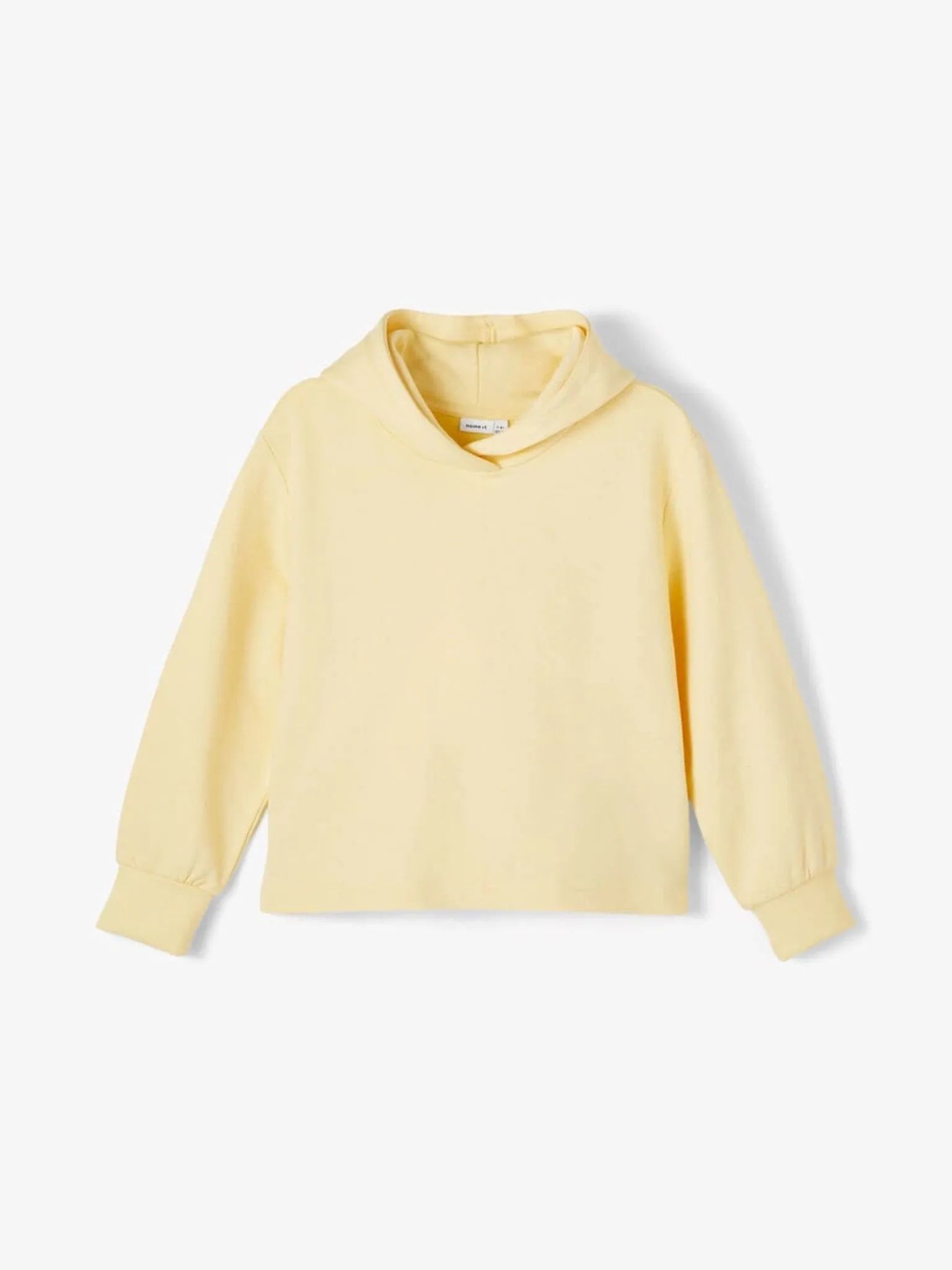 Cropped hættetrøje - Gul