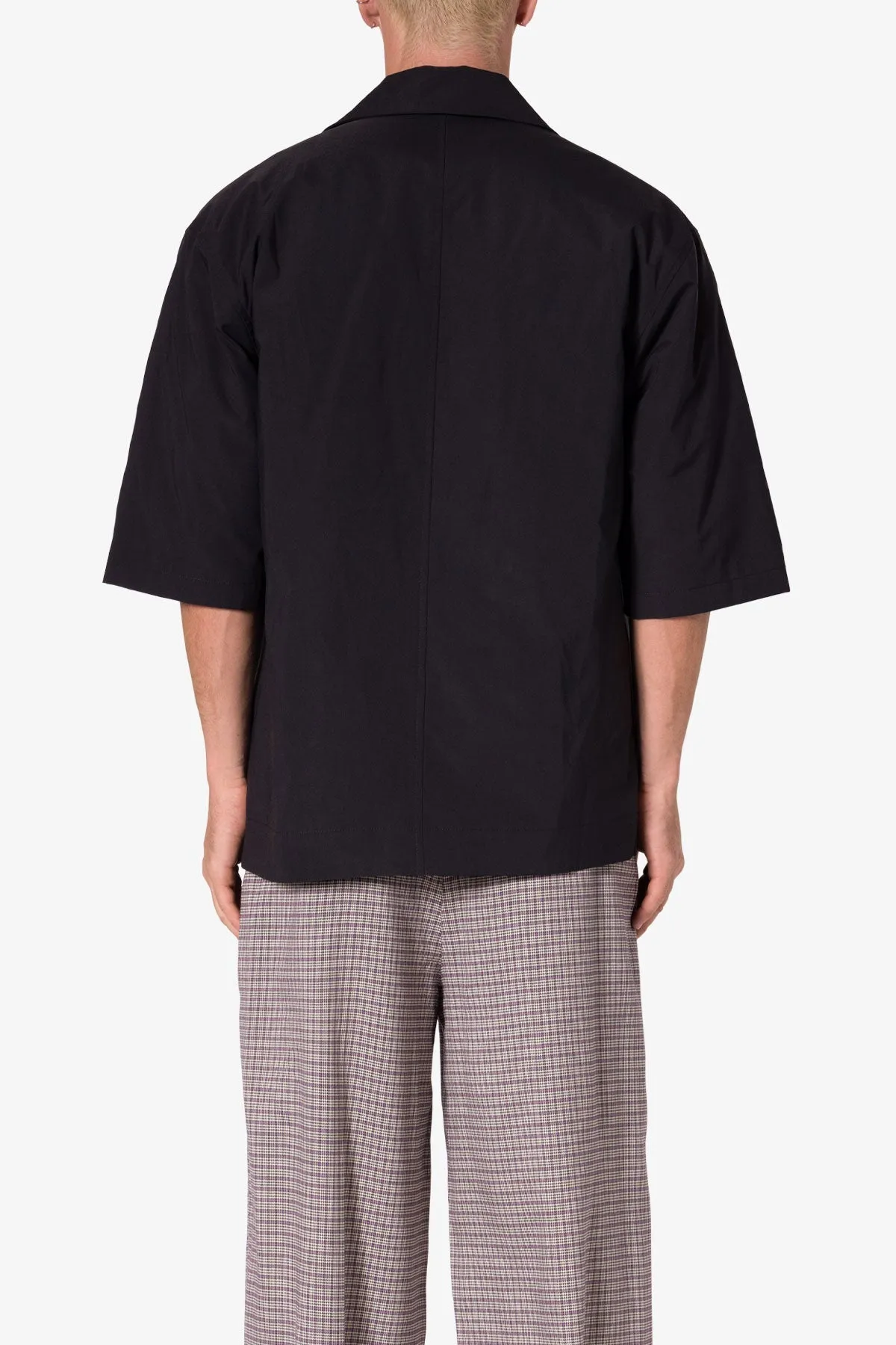 Cropped S/S Shirt - Black