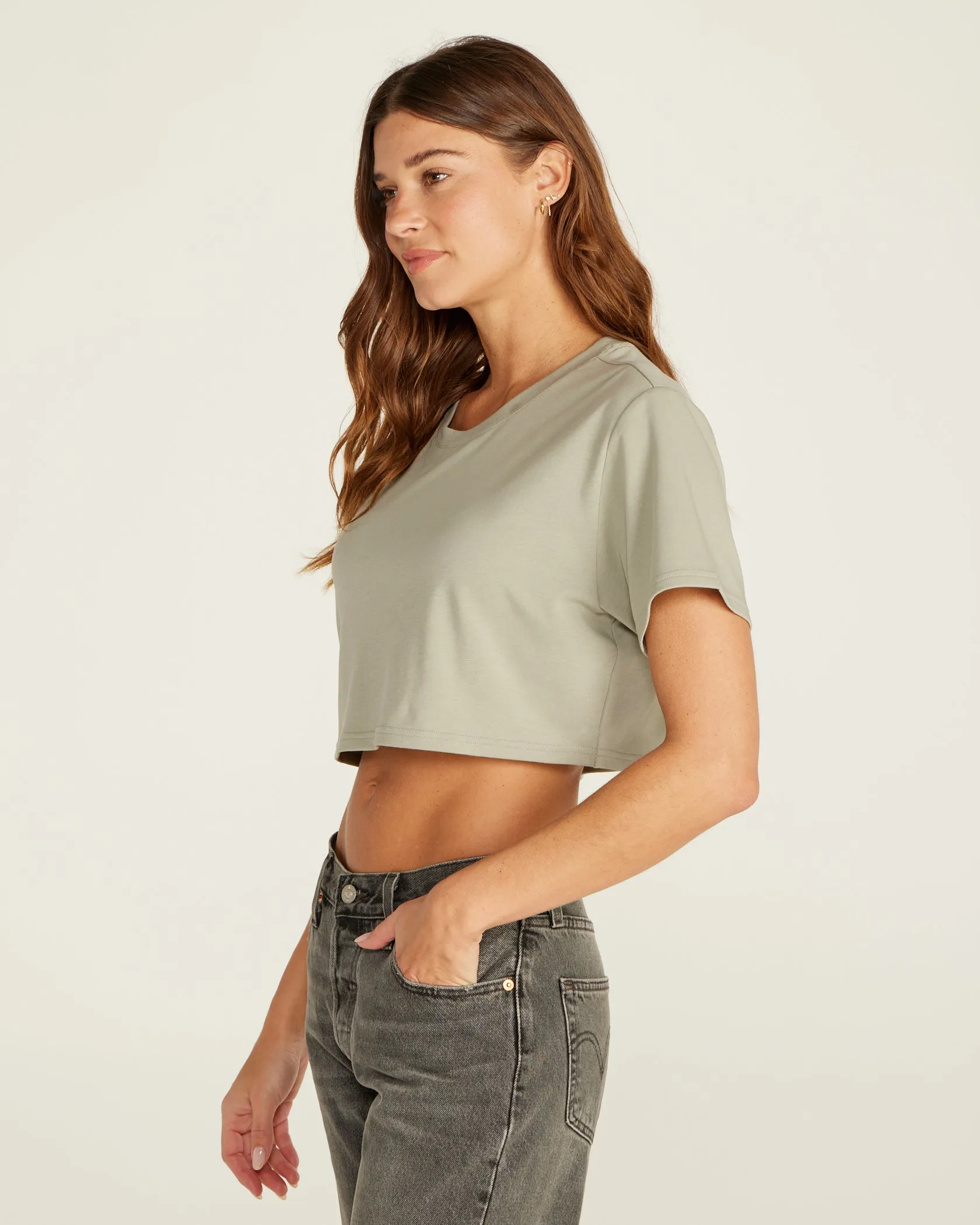 Drift Relaxed Cropped Crew