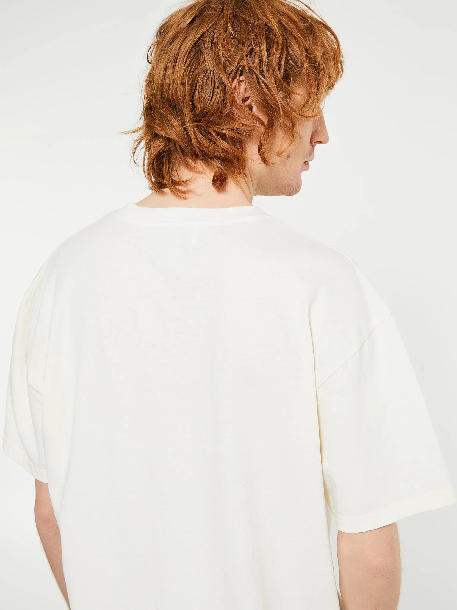 Dyed T-Shirt in Broken White