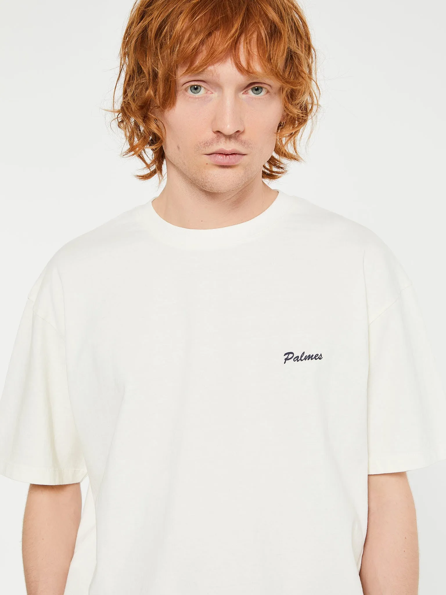Dyed T-Shirt in Broken White