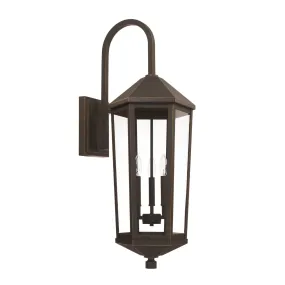 Ellsworth Coastal Outdoor Wall Lantern - 36" - Bronze