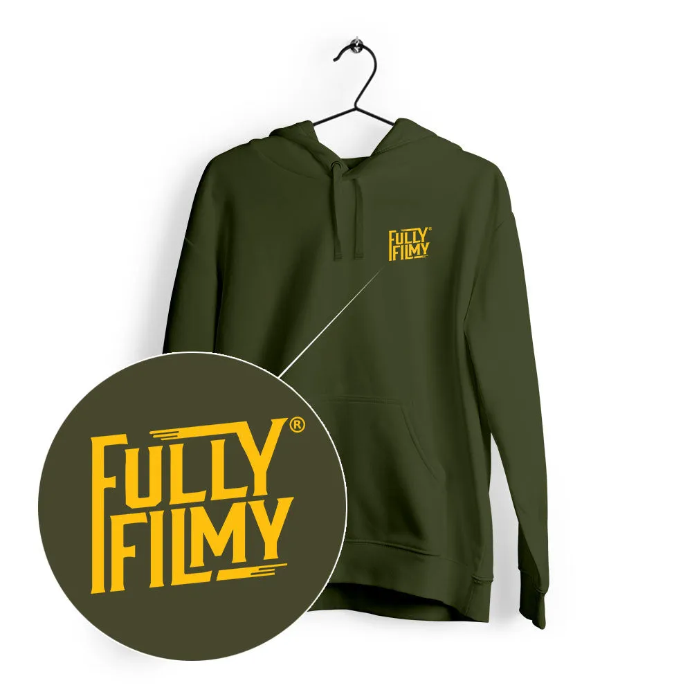 FF Yellow Logo Green Hoodie (Left Pocket)