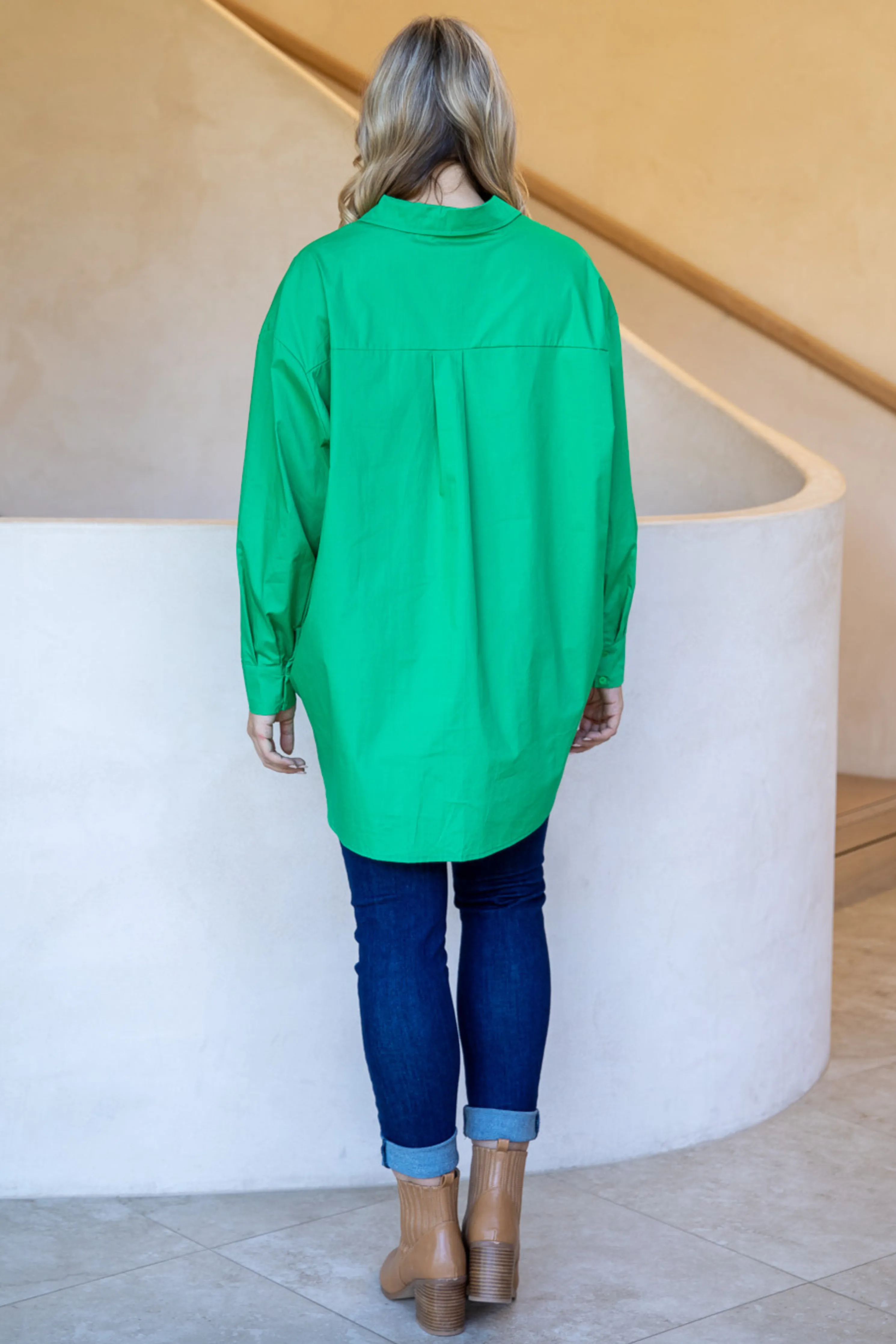 FINAL SALE Amore Shirt in Green