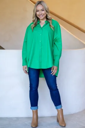 FINAL SALE Amore Shirt in Green