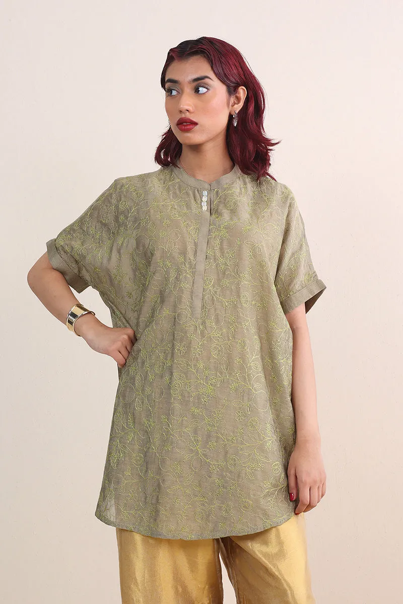 Fleur Amour Chanderi Blend Top