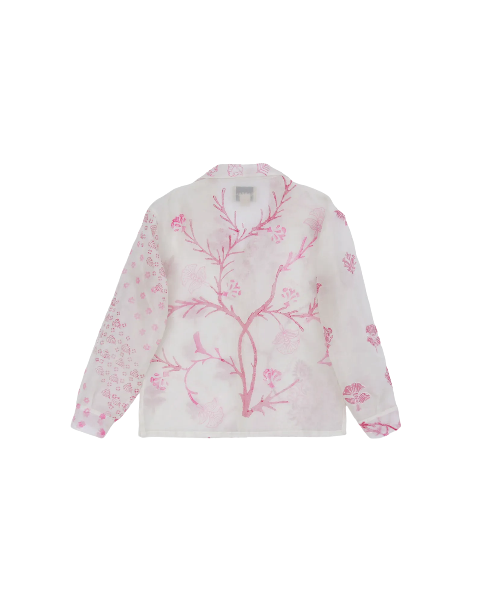 FLORAL ORGANZA BUTTON DOWN