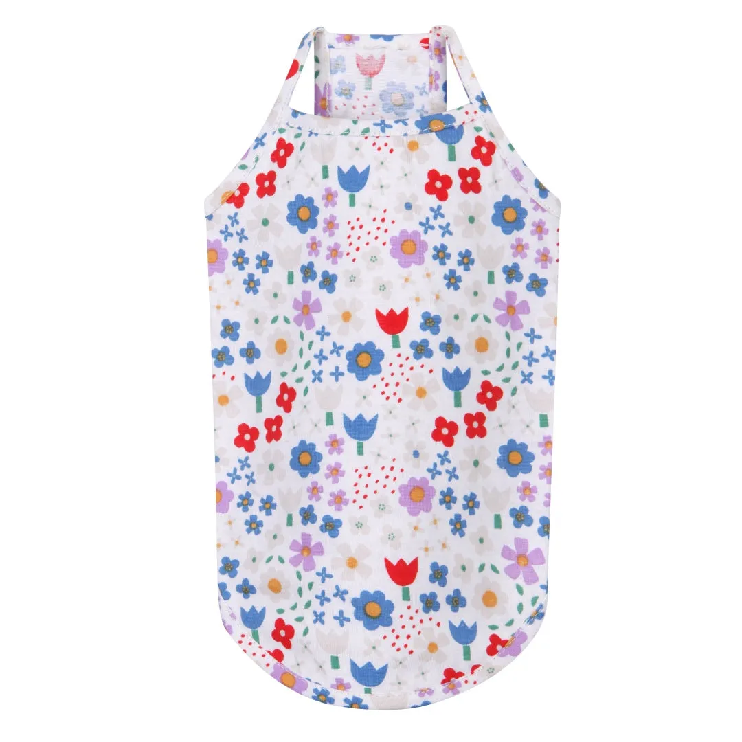 Flower Power Tank Top - White
