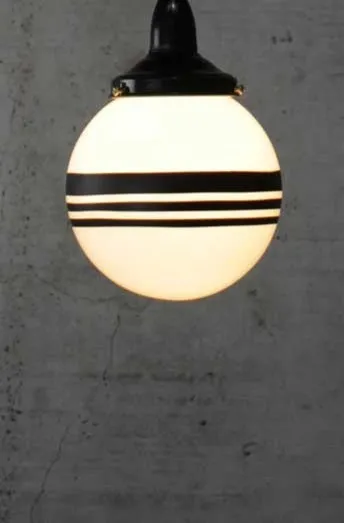 Glass Ball Outdoor Ceiling Light