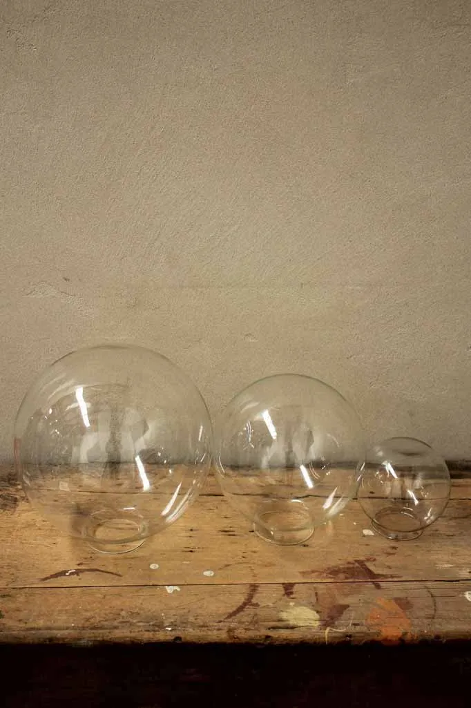 Glass Ball Outdoor Ceiling Light