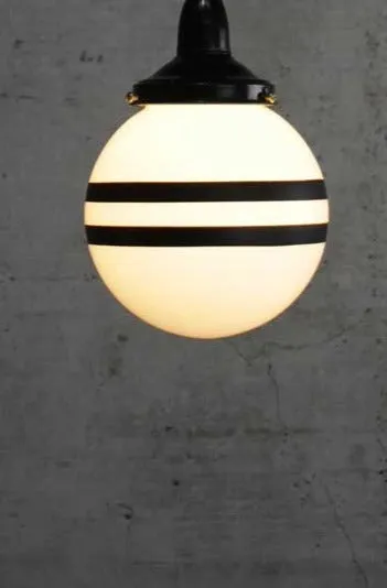 Glass Ball Outdoor Ceiling Light