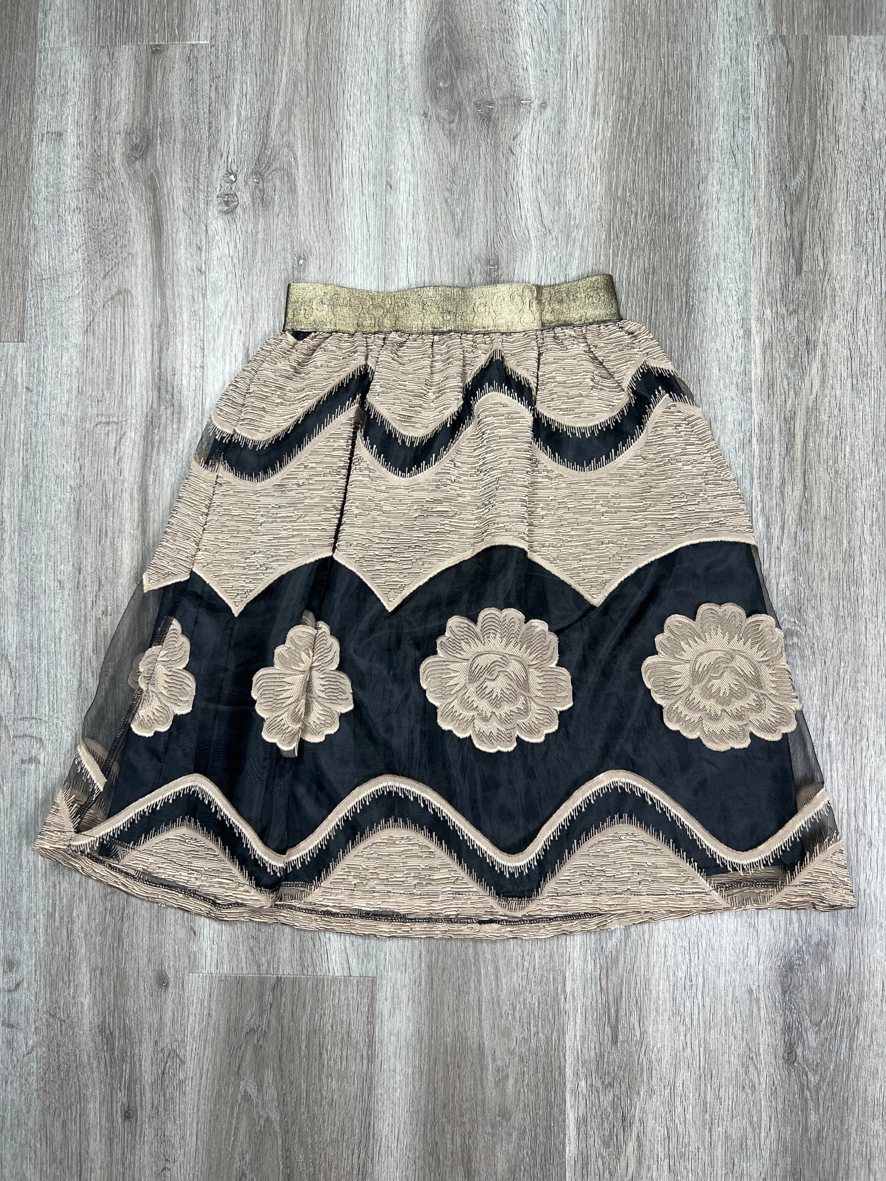 Gold Skirt Midi Aniina, Size S