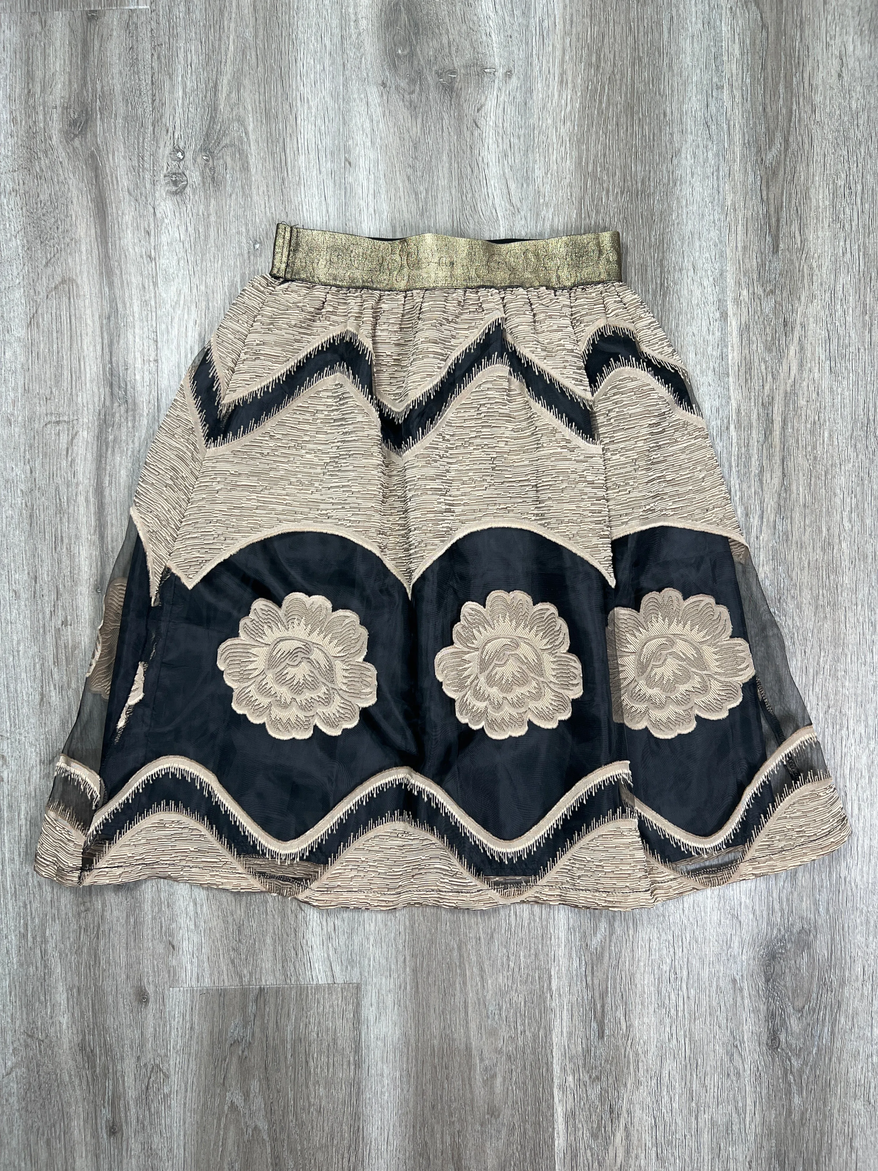 Gold Skirt Midi Aniina, Size S