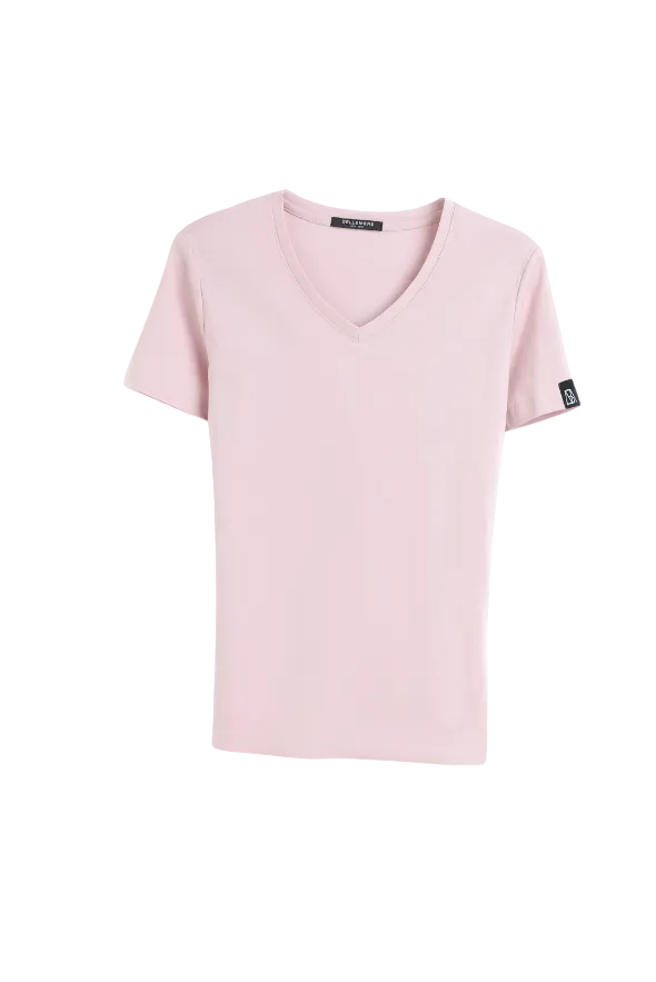 Grand V-Neck Cotton T-Shirt (160g)