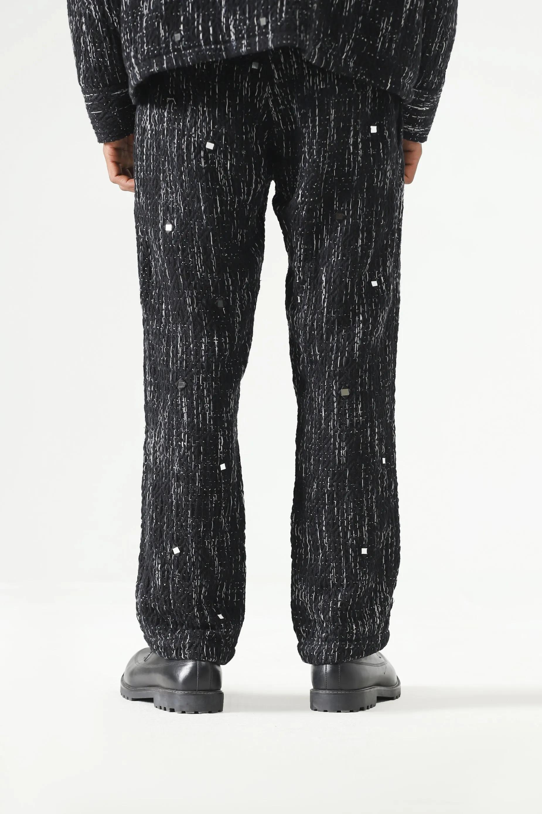 HANDWOVEN MIRROR TROUSERS