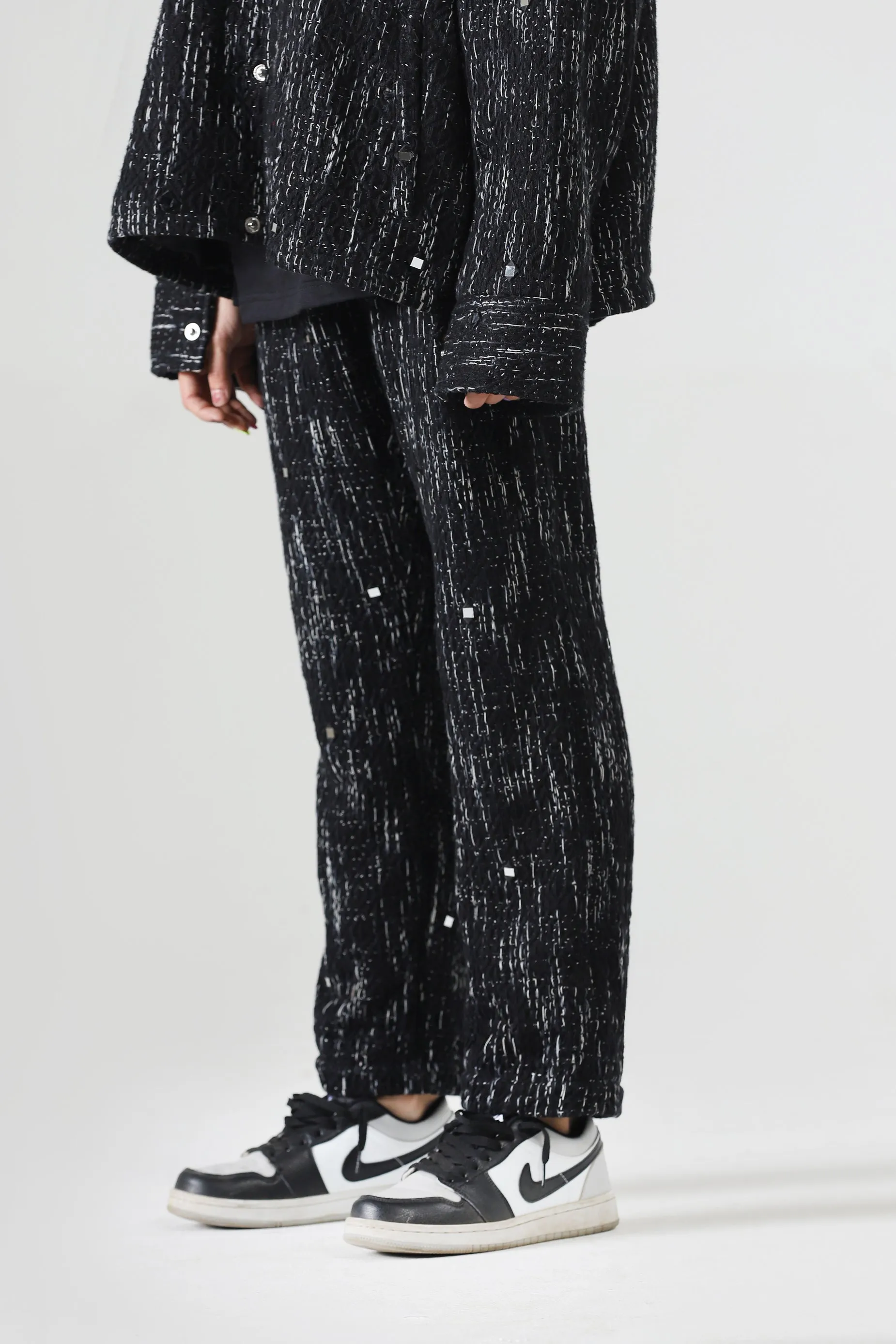 HANDWOVEN MIRROR TROUSERS