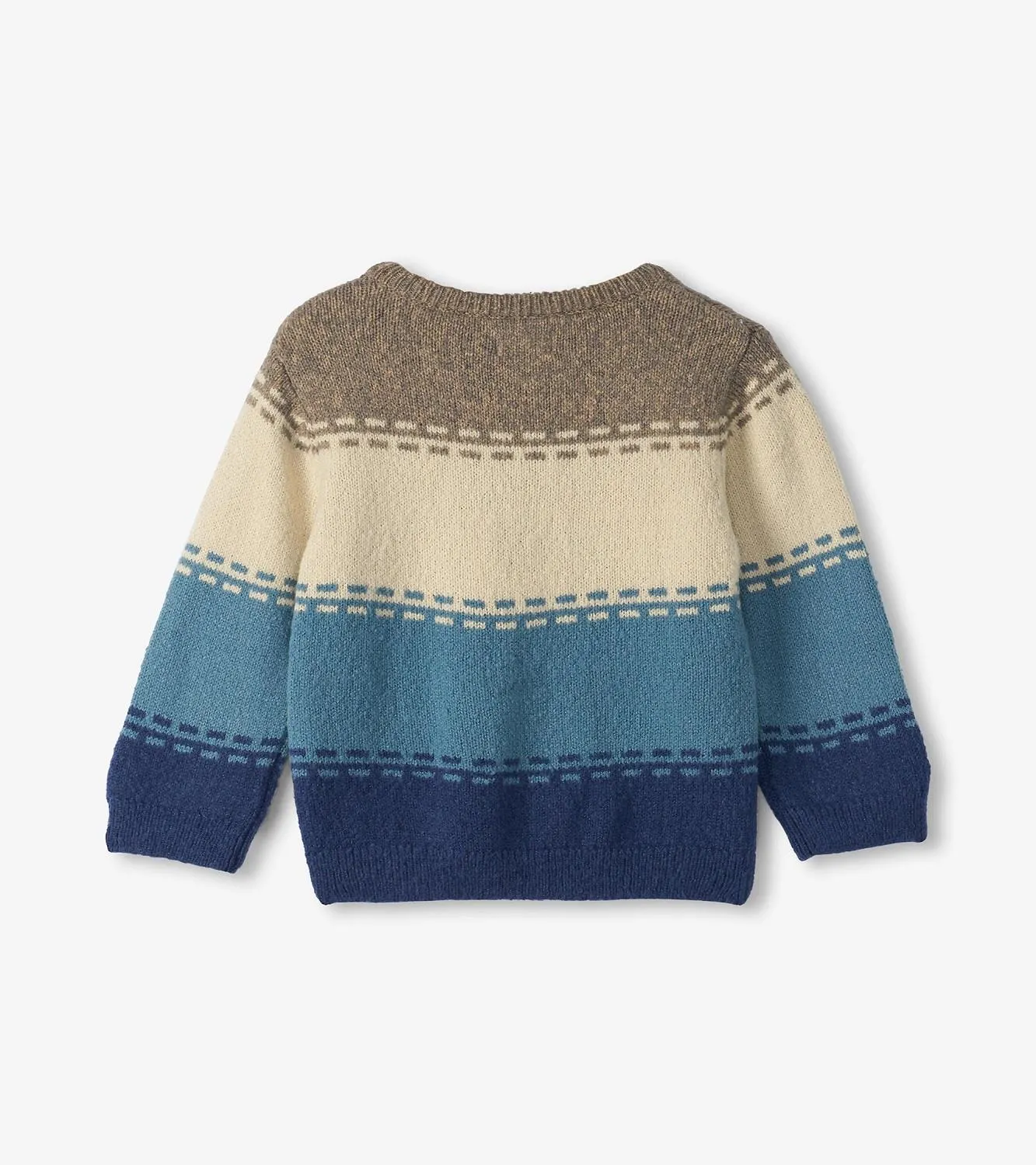 Hatley Blue Combo Crew Neck Knit Sweater