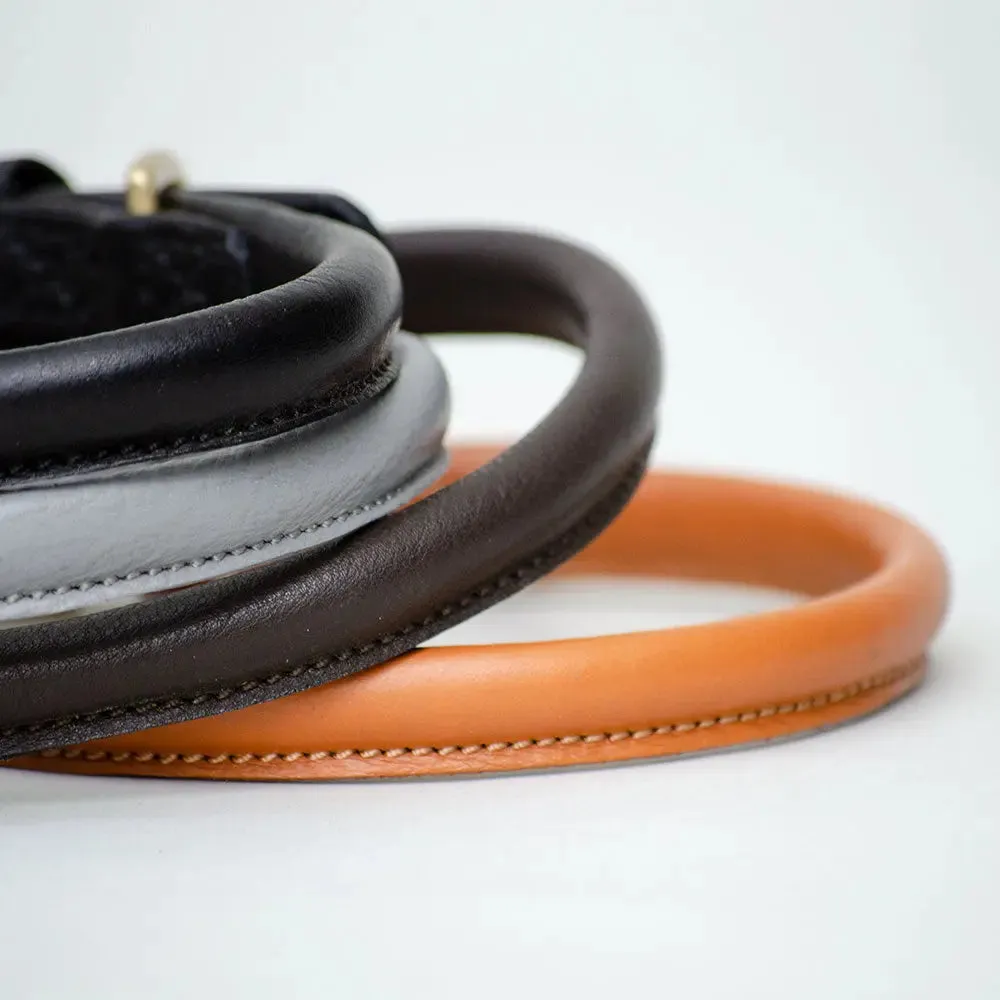 Hundehalsband aus Leder "simply chic" - braun