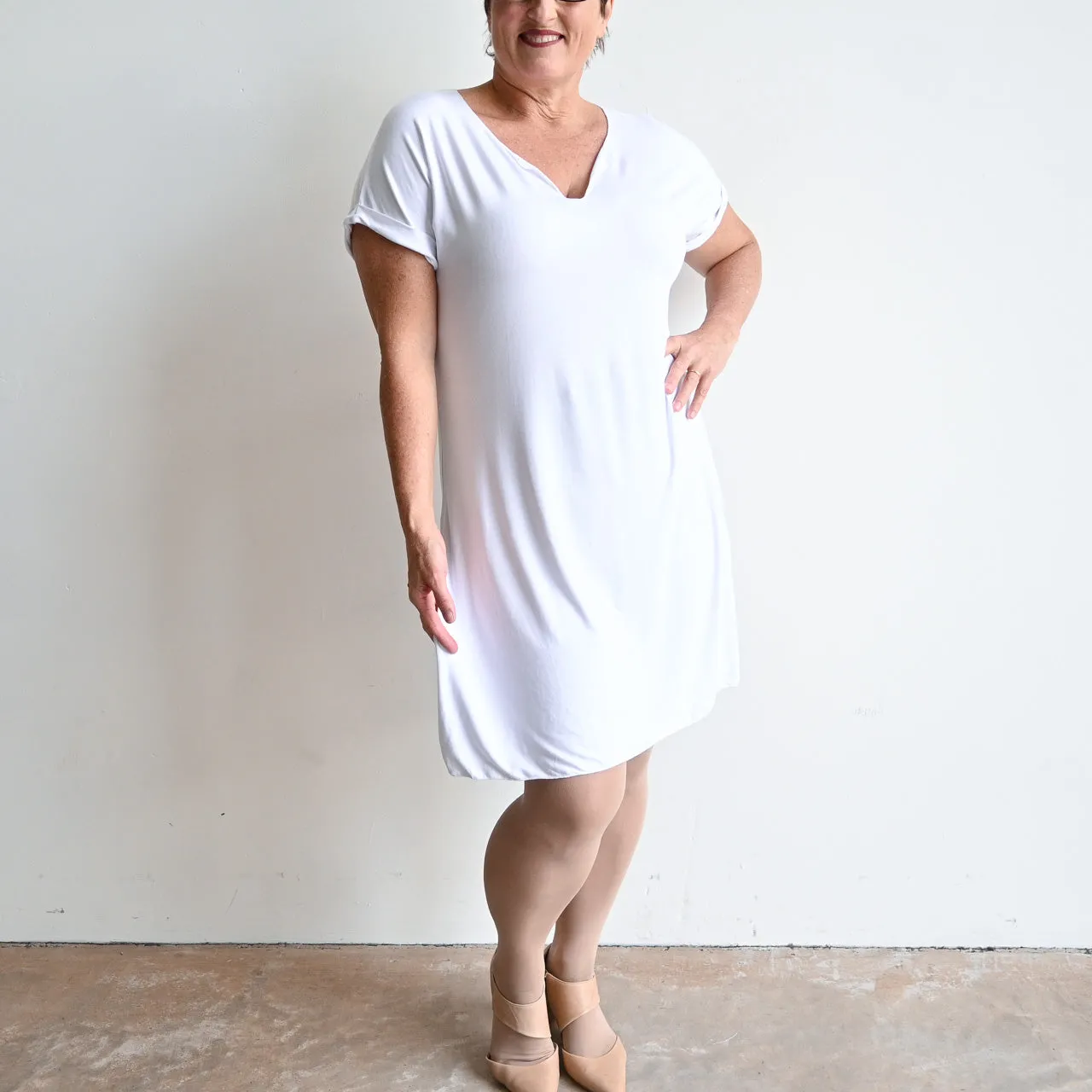 In The Moment T-Shirt Dress by KOBOMO Bamboo