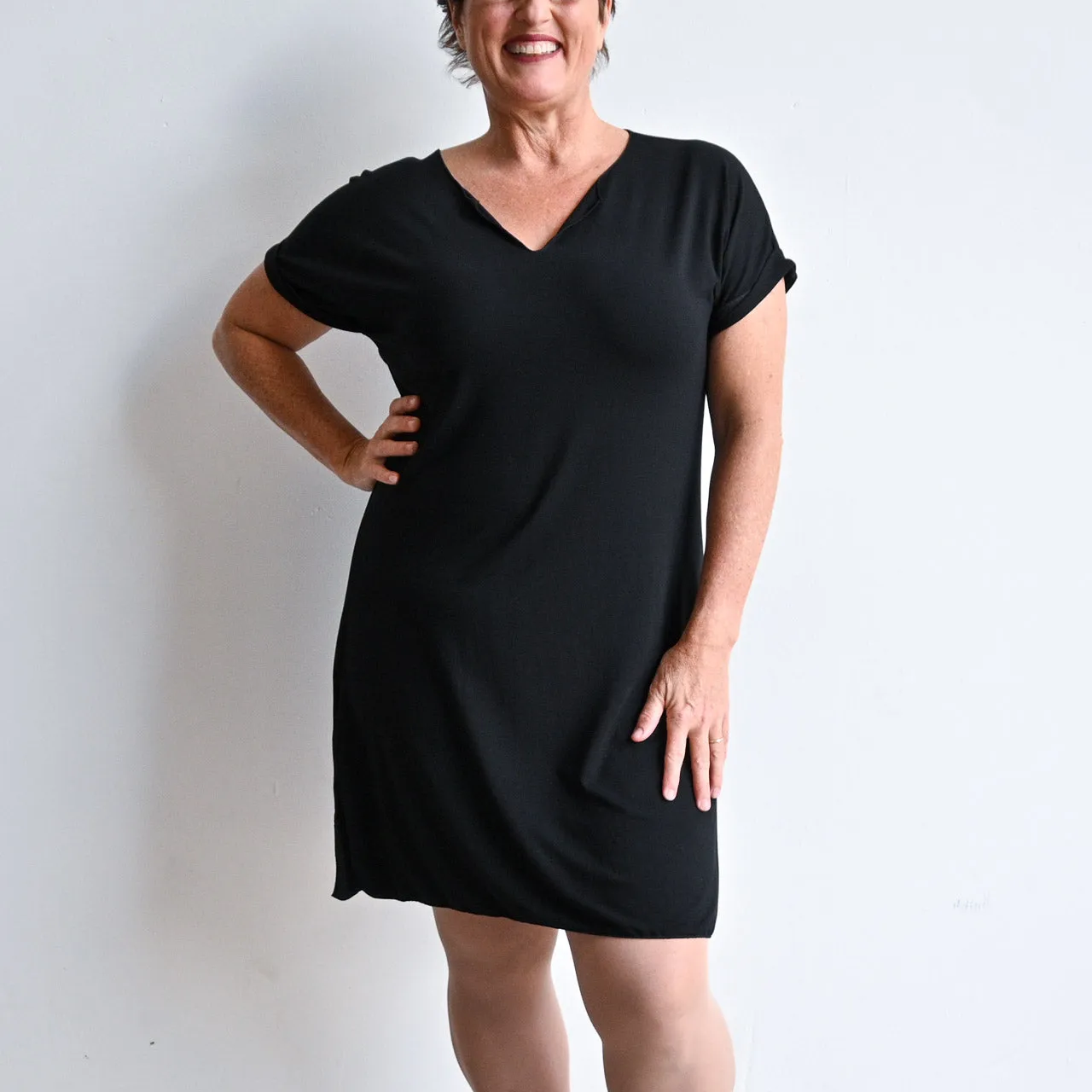 In The Moment T-Shirt Dress by KOBOMO Bamboo