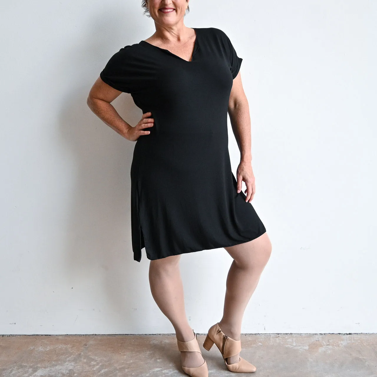 In The Moment T-Shirt Dress by KOBOMO Bamboo