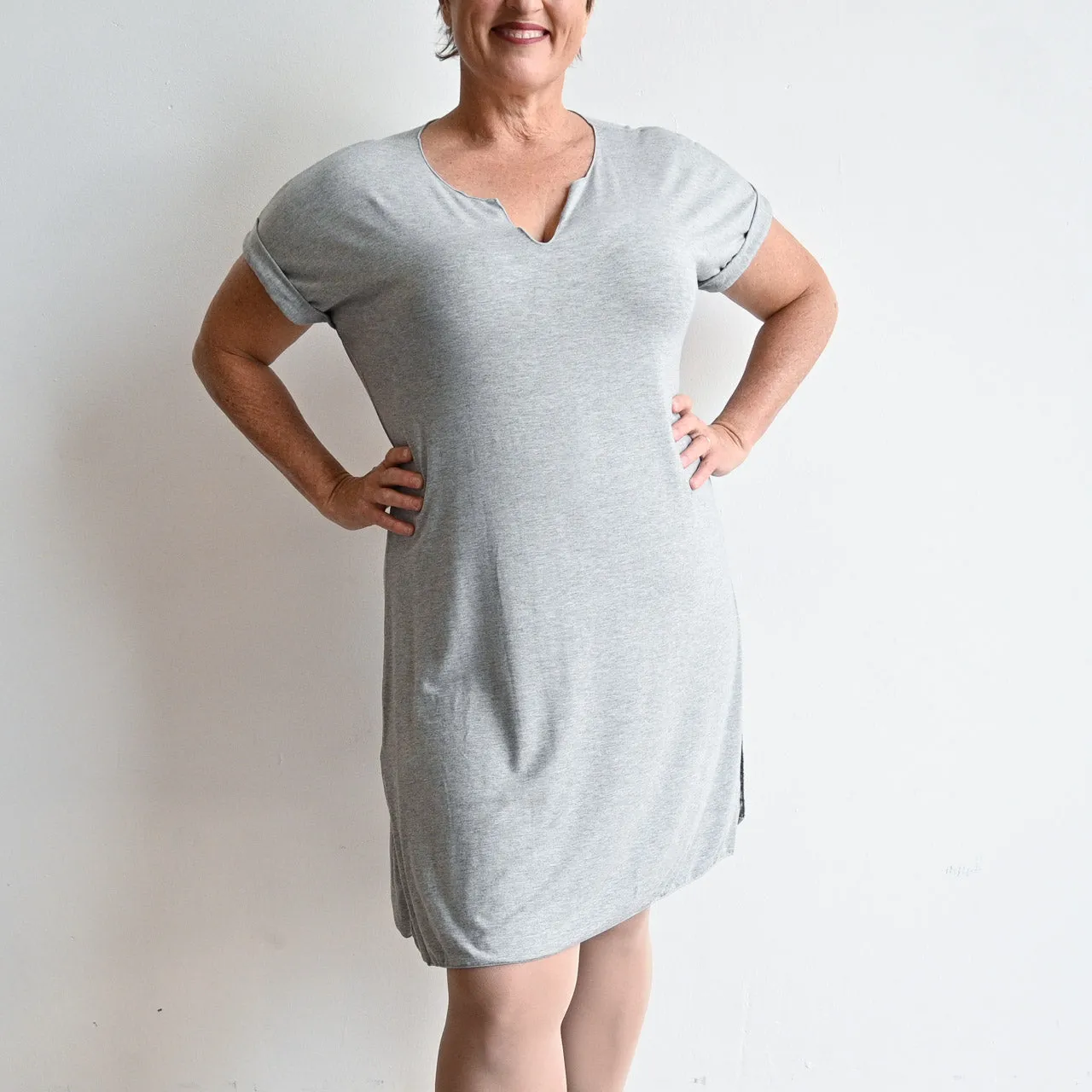 In The Moment T-Shirt Dress by KOBOMO Bamboo