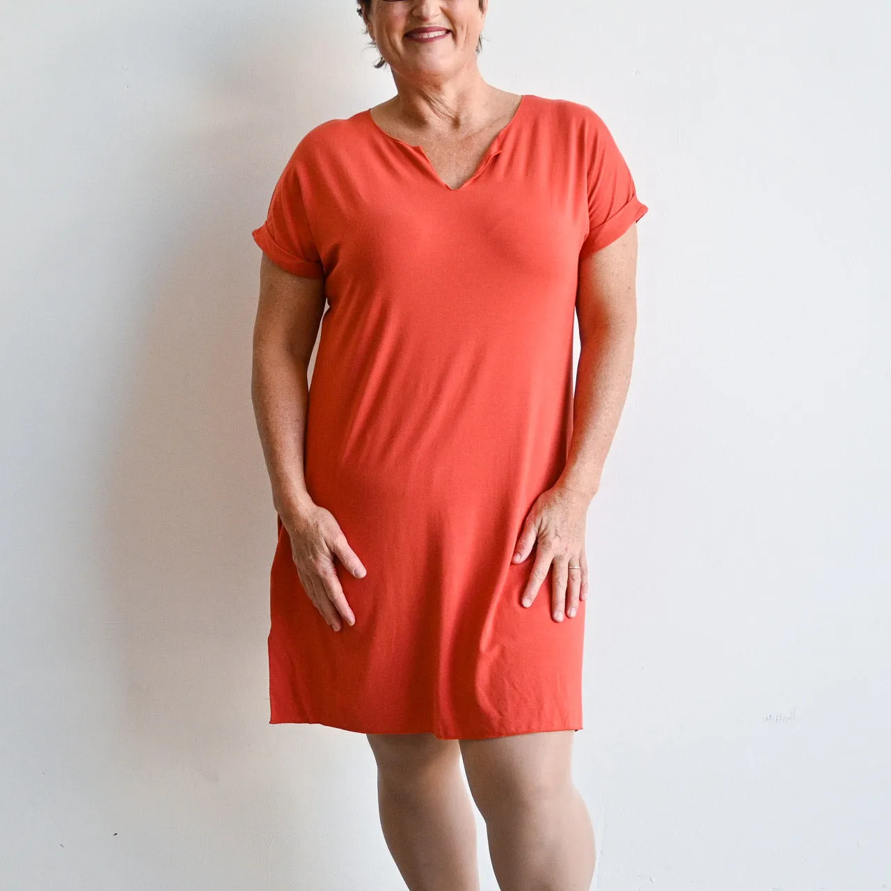 In The Moment T-Shirt Dress by KOBOMO Bamboo