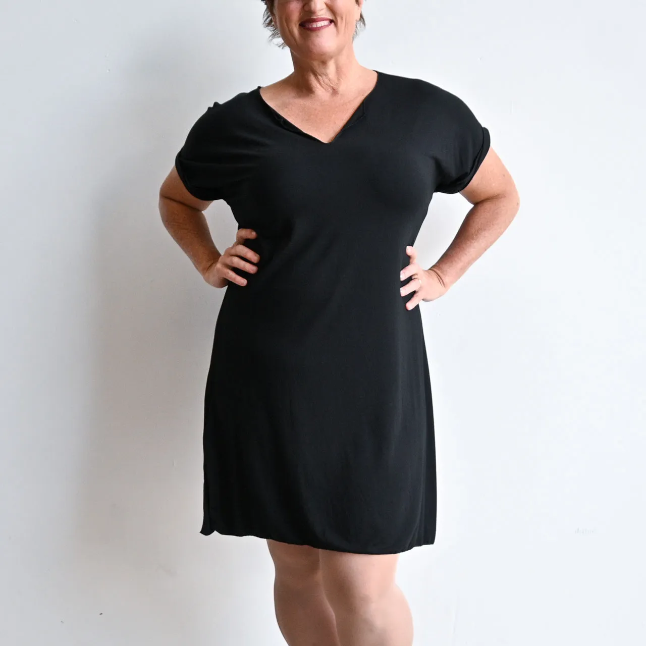 In The Moment T-Shirt Dress by KOBOMO Bamboo