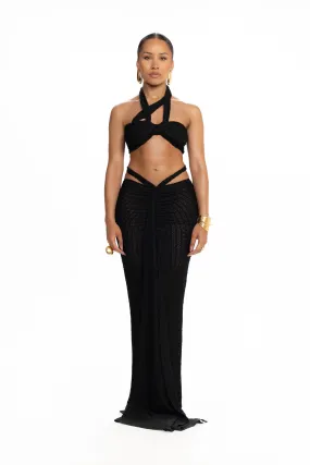 Kesh Knit Crop - Panther