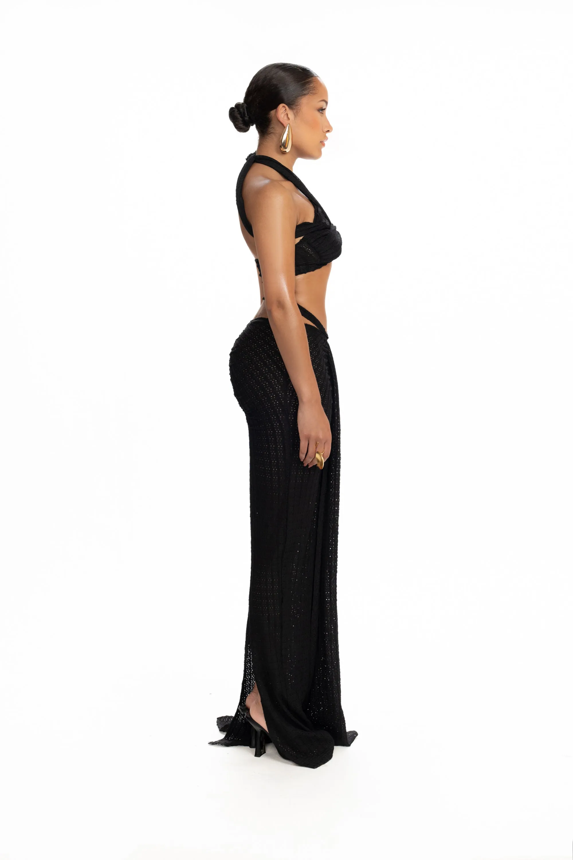 Kesh Knit Crop - Panther