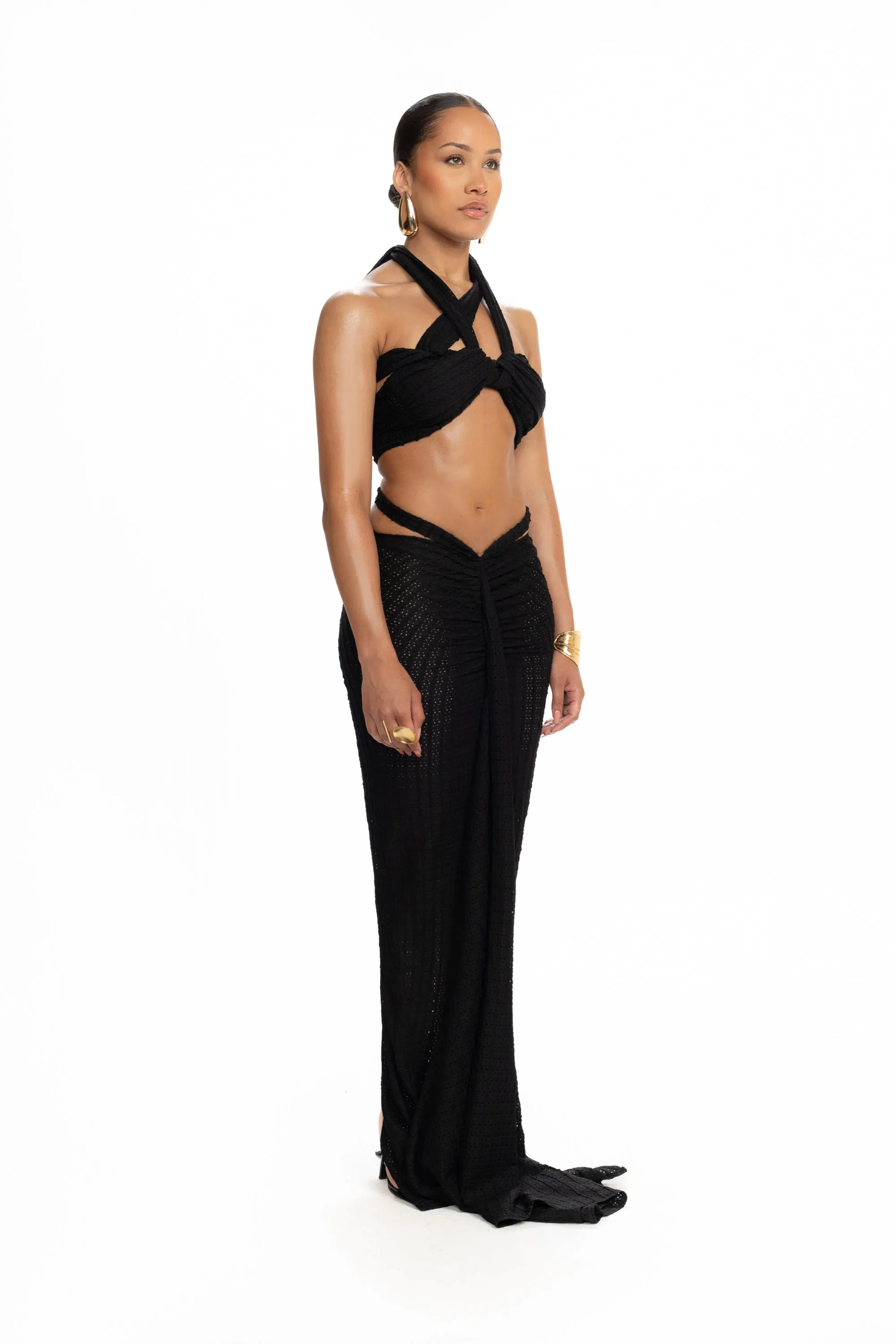 Kesh Knit Crop - Panther