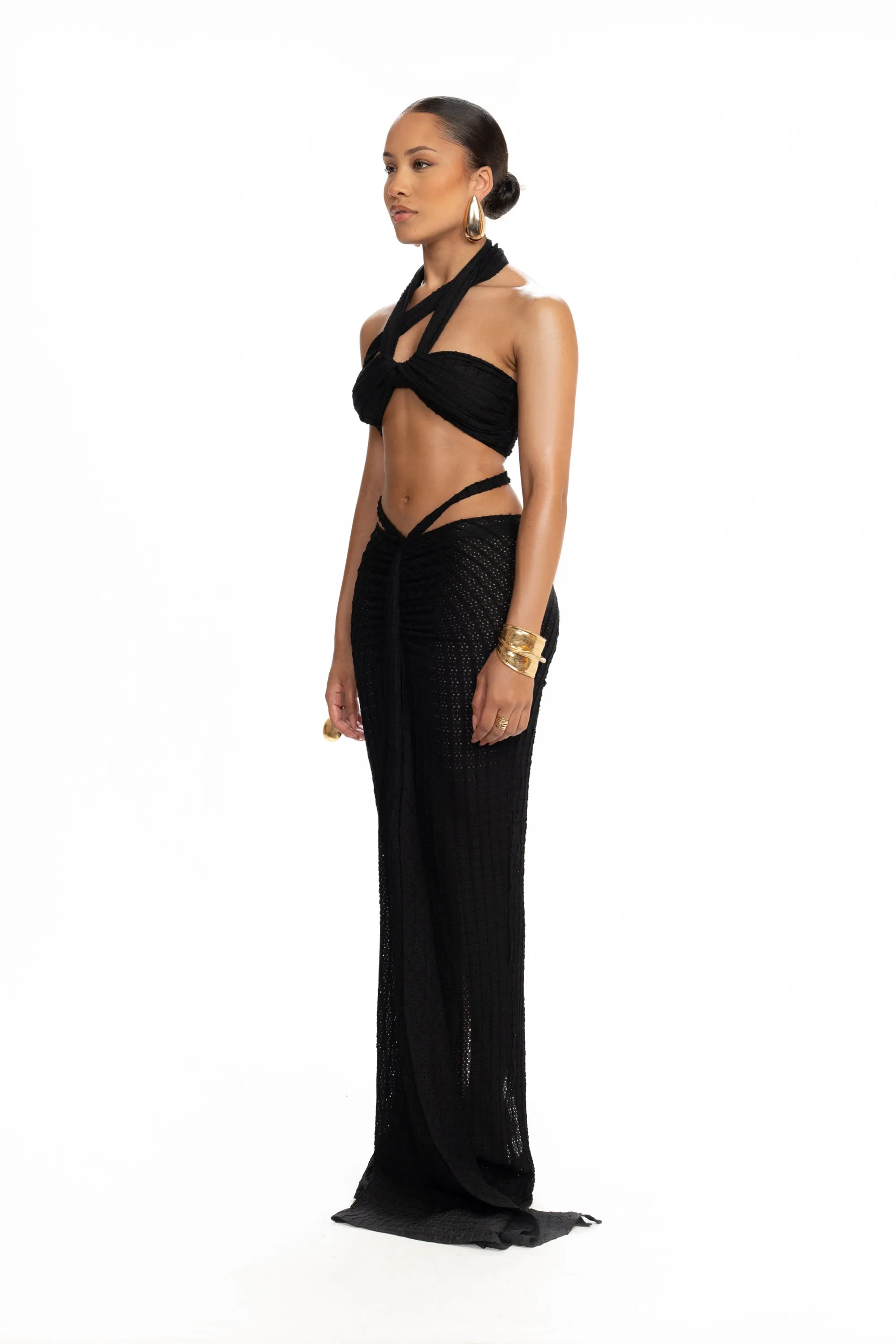 Kesh Knit Crop - Panther