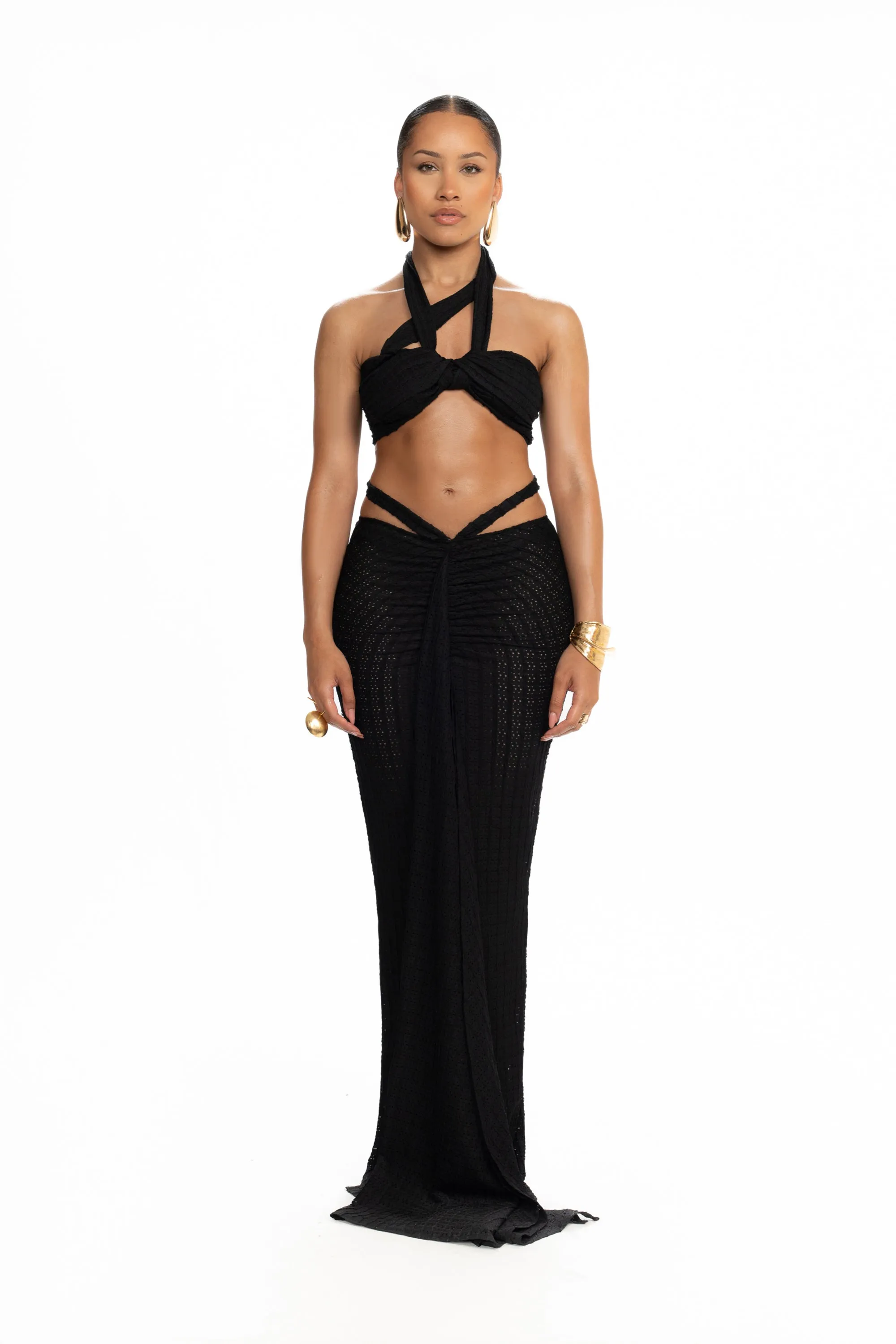Kesh Knit Crop - Panther