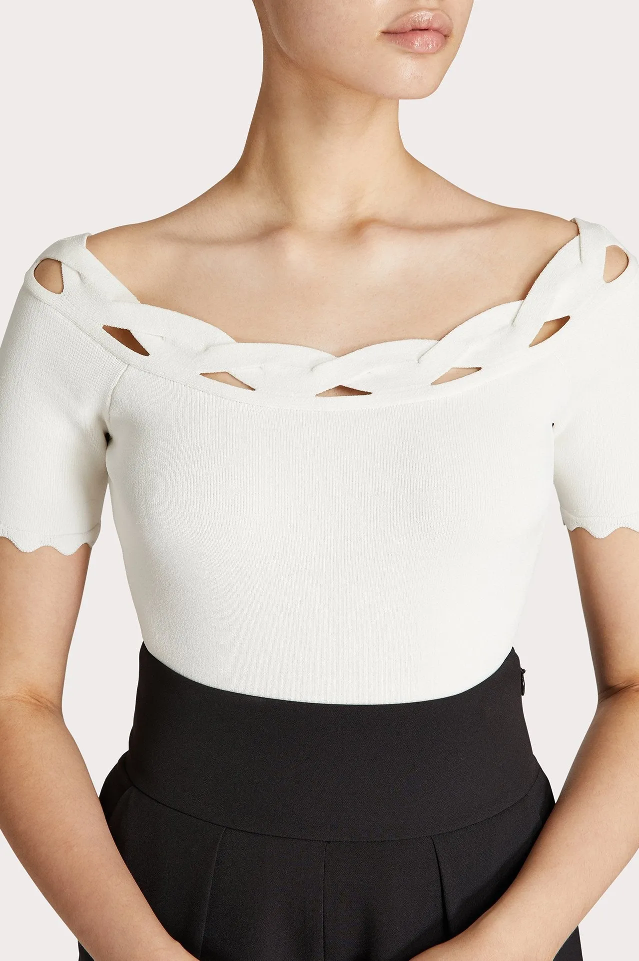 Keyhole Twist Trim Top