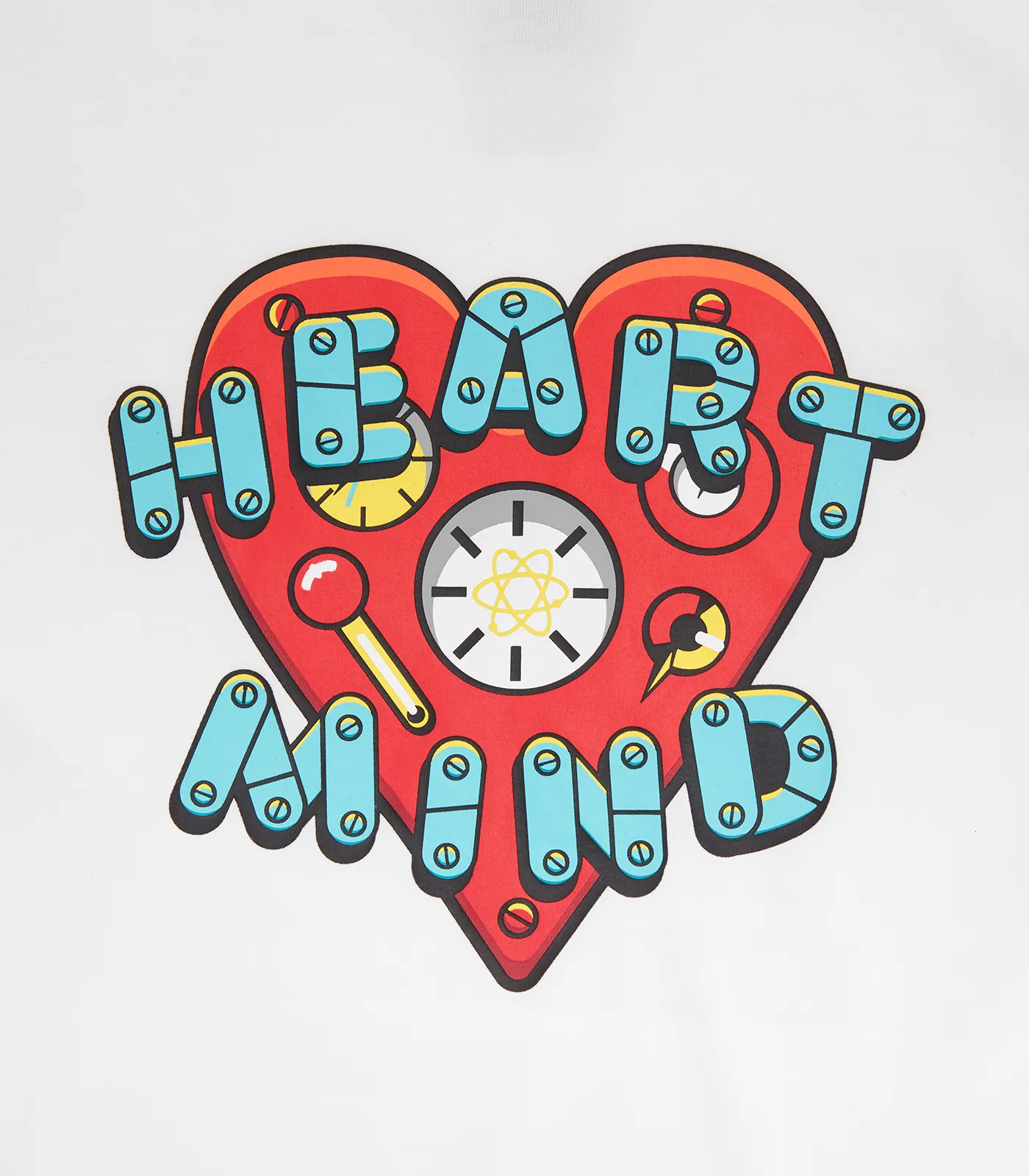 KIDS HEART & MIND LOGO T-SHIRT - WHITE